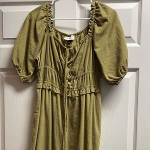 Olive Green Women's Dress